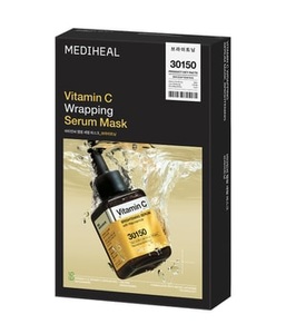 Mediheal, MEDIHEAL Vitamin C Wrapping Serum Mask Brightening Tuchmaske 10 Stk