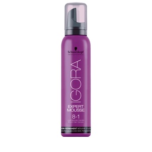Schwarzkopf Prof., Schwarzkopf Prof. Igora Expert Mousse Hellblond Cendré 8-1 100ml, Schwarzkopf Professional Igora Expert Mousse 8/1 Hellblonde Cendré - 100ml