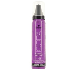 Schwarzkopf Prof., Schwarzkopf Prof. Igora Expert Mousse Mittelbraun Schoko Rot 4-68 100ml, Schwarzkopf Professional Igora Expert Mousse 4/68 Mittelbraun Schoko Rot - 100ml
