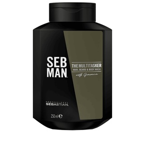 Sebastian, Sebastian SebMan The Multitasker - 3in1 - Hair, Beard & Body Wash 250ml, SEB MAN The Multitasker Hair, Beard & Body Wash 250ml