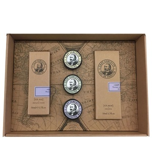 Captain Fawcett, Capt. Fawcett Care - Eau de Parfum, Moustache Wax & Beard Oil Set, Captain Fawcett Eau De Parfum, Moustache Wax & Beard Oil Gift Set