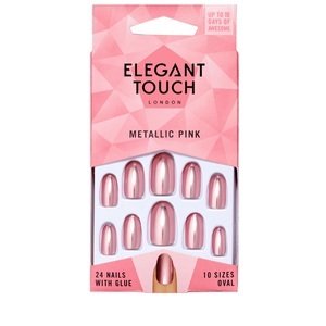 Elegant Touch, Elegant Touch Colour Nails - Metallic Pink, Elegant Touch Colour Nails - Metallic Pink