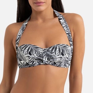 LA REDOUTE COLLECTIONS, Bikini-Oberteil mit Printmuster, rückenfrei, Bikini-Oberteil mit Printmuster, rückenfrei