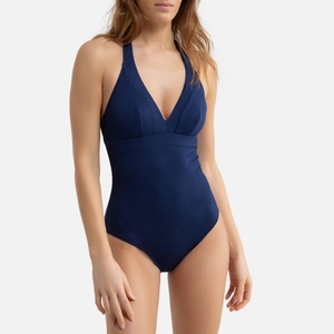 LA REDOUTE COLLECTIONS, Badeanzug aus recyceltem Polyester, Badeanzug aus recyceltem Polyester