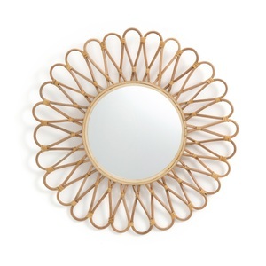 LA REDOUTE INTERIEURS, Spiegel Nogu, Rattan und Bambus in Sonnenform, Ø50 cm, La Redoute Intérieurs - Spiegel Nogu, One Size, Beige