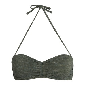 LA REDOUTE COLLECTIONS, Bikini-Oberteil, Bandeau-Form mit Glanzeffekt, Bikini-Oberteil, Bandeau-Form mit Glanzeffekt