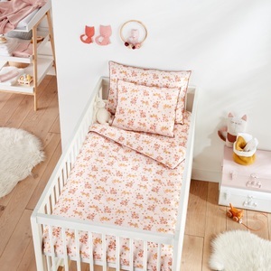 LA REDOUTE INTERIEURS, Duvetbezug Bloomy Cat, Baumwolle, Duvetbezug Bloomy Cat, Baumwolle