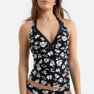 LA REDOUTE COLLECTIONS, Tankini-Oberteil mit Blumenmuster, Tankini-Oberteil mit Blumenmuster