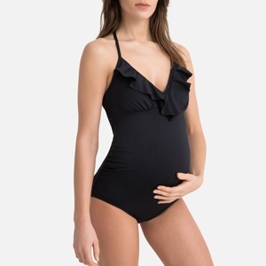 LA REDOUTE COLLECTIONS, Badeanzug für die Schwangerschaft, rückenfrei, Umstandsbadeanzug Damen Schwarz 46