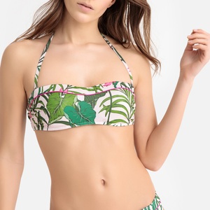 LA REDOUTE COLLECTIONS, Bandeau-Oberteil, florales Printmuster, Bandeau-Oberteil, florales Printmuster