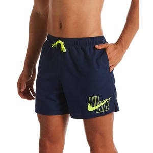 Nike Swimming, Nike Swim large logo swim shorts in black, 