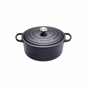 Le Creuset, Runder Bräter Ma Nouvelle Le Creuset, Le Creuset Signature Gusseisen Bräter 28 cm Schwarz