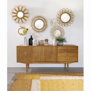 LA REDOUTE INTERIEURS, Spiegel Nogu, Rattan und Bambus in Sonnenform, Ø50 cm, La Redoute Intérieurs - Spiegel Nogu, One Size, Beige