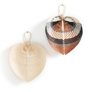 AM.PM, 2er-Set Wanddekoration Moya, Bambus, 35x35 cm, 