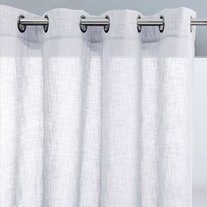 LA REDOUTE INTERIEURS, Vorhang Nyong, Leinenoptik, extrabreit, La Redoute Intérieurs - Vorhang Nyong mit Ösen, 280x245cm, Weiss