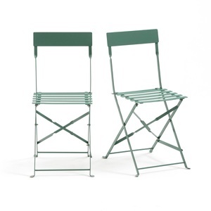 LA REDOUTE INTERIEURS, 2 Klappstühle, Metall, 