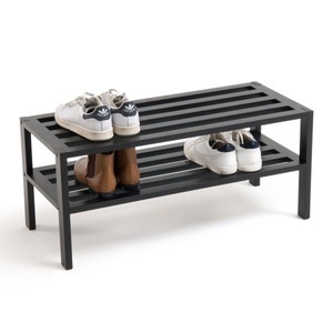LA REDOUTE INTERIEURS, Schuhregal, Bank, Birke schwarz, SO'HOME - Schuhregal aus Birkenholz, One Size, Schwarz
