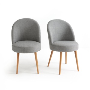 LA REDOUTE INTERIEURS, 2er-Set Esszimmerstühle ''Quilda'', La Redoute Intérieurs - 2er-Set Esszimmerstühle Quilda, One Size, Grau