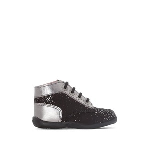 KICKERS, Pailletten-Boots Bonbon, KICKERS® Baby Mädchen Lauflernboots Bonbon grau