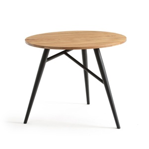 LA REDOUTE INTERIEURS, Runder Esstisch CRUESO für 3 Personen, Eichenholz, La Redoute Intérieurs - Esstisch Crueso für 3 Pers., 3P, Braun