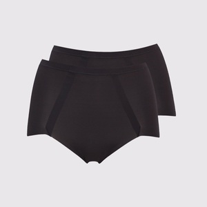 MAIDENFORM, 2er-Pack Miederslips mit Bauch-weg-Effekt, unsichtbar unter der Kleidung, 2er-Pack Slips mit Bauch-weg-Effekt, unsichtbar unter der Kleidung