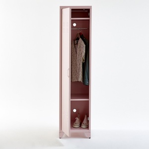 LA REDOUTE INTERIEURS, 1-türiger Garderobenschrank Hiba aus Metall, amerikanischer Stil, La Redoute Intérieurs - Garderobenschrank Hiba mit 1 Tür, One Size, Grau