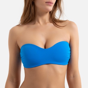 LA REDOUTE COLLECTIONS, Bikini-Oberteil in Bandeau-Form, Bikini-Oberteil, Bandeau-Form