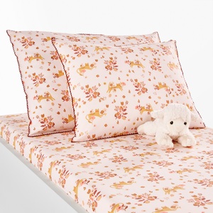 LA REDOUTE INTERIEURS, Kissenbezug Bloomy Cat, Baumwolle, Kissenbezug Bloomy Cat, Baumwolle