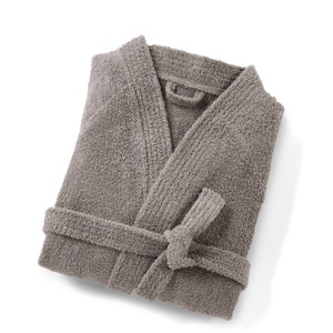 LA REDOUTE INTERIEURS, Kimono-Bademantel aus Frottee 450 g/m², La Redoute Intérieurs - Peignoir éponge col kimono 450g/m², für Damen, Weiss, Größe 33/34