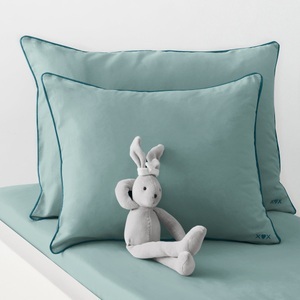 LA REDOUTE INTERIEURS, Baby-Kissenbezug aus Baumwolle unifarben, Unifarbener Baby-Kissenbezug aus Baumwolle