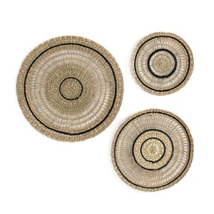 LA REDOUTE INTERIEURS, 3er-Set runde Wanddekorationen Jutlo, La Redoute Intérieurs - 3er-Set Wandschmuck Jutlo, One Size, Beige