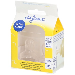 Difrax, difrax® Flaschensauger Dental - Small +0m, difrax® Dental Flaschensauger Small +0m