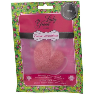 INCONNU Lady Green Eponge Merveilleuse Konjac Gesichtsschwamm Rose
