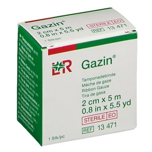 Gazin, Gazin Tamponadebinden 2cmx5m steril (1 Stück), Gazin Tamponadebinden, 2cmx5m, steril (1 Stk)