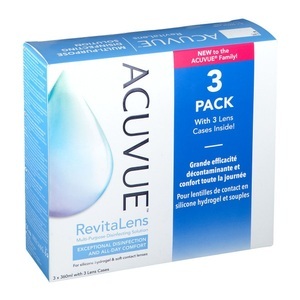 Acuvue, Acuvue RevitaLens MPDS (3x360 ml), ACUVUE? RevitaLens Trio + 3 Lense Cases