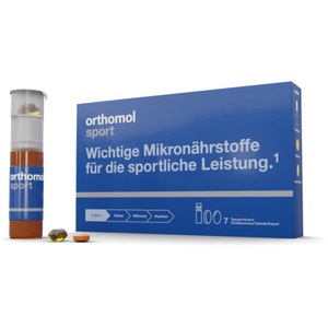 Orthomol pharmazeutische Vertriebs GmbH, Orthomol Sport Trinkfläschchen/Tabletten/Kapseln, Orthomol Sport - Mikronährstoffe für sportliche Leistung - mit Magnesium, Vitamin D und B12 - Trinkampullen/Tabletten/Kapseln
