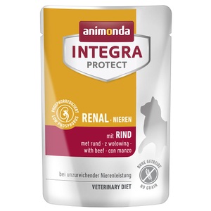 Animonda petcare GmbH, animonda Integra Protect Nieren Rind, animonda Katzenfutter Integra Protect Adult Renal Rind 24x85g