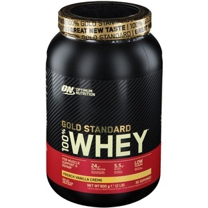 Optimum Nutrition, Optimum Nutrition - 100% Whey Gold Standard French Vanille Crème 2lb - 900 g, Optimum Nutrition 100% Whey Gold Standard French Vanilla Crème