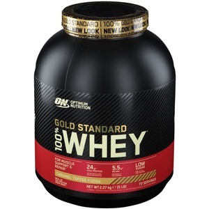 Glanbia Performance Nutrition GmbH - Deutschland, Optimum Nutrition 100 % Whey Gold Standard Karamell-Toffee, 100% Whey Gold Standard - 2270g - Caramel Toffee