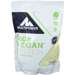 Multipower, Multipower 100 % Vegan Protein, Vanille, Pulver, Vegan Protein - 450g - Vanille