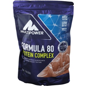 Multipower, Multipower Formula 80 Protein Complex, Schokolade, Pulver, Formula 80 Protein Complex - 510g - Chocolate