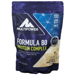 Multipower, Multipower Formula 80 Protein Complex, Cookies-Cream, Pulver, Formula 80 Protein Complex - 510g - Cookies and Cream