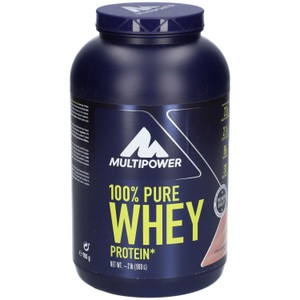 Multipower, Multipower 100 % Whey Protein, Erdbeere-Sahne, Pulver, 100% Pure Whey Protein - 900g - Strawberry