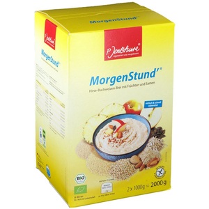 P. Jentschura, 2 x P. Jentschura Morgenstund Hirse-Buchweizen-Brei + nu3 Bio Matcha Tee, 
