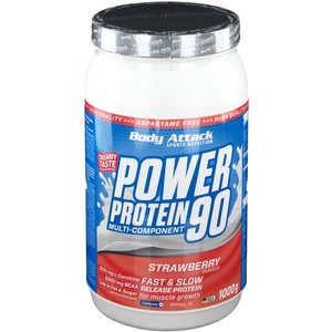 Body Attack, Body Attack Sports Nutrition GmbH & Co. KG Body Attack Power Protein 90 Strawberry, Body Attack Power Protein 90 Strawberry (1000g)