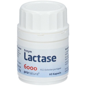 Pro Natura Gesellschaft für gesunde Ernährung mbH, Enzym Lactase 6000 FCC Kapseln, 