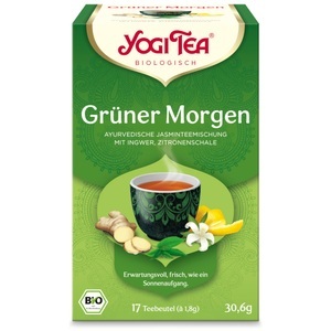 Yogi Tea, Yogi Tea Grüner Morgen Tee - 17 Teebeutel, Yogi Tea Grüner Morgen Tee - 17 Teebeutel