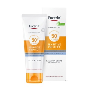 Beiersdorf AG Eucerin, Beiersdorf AG Eucerin Eucerin® Sensitive Protect Face Sun Creme LSF 50+, Eucerin® Sensitive Protect Face Sun Creme LSF 50+ ? sehr hoher Sonnenschutz für trockene und empfindliche Gesichtshaut