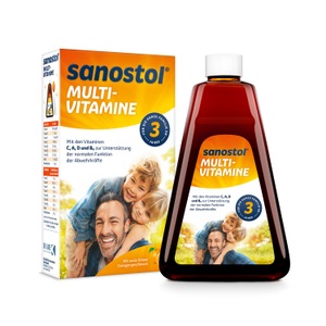 Dr. Kade, DR. KADE Pharmazeutische Fabrik GmbH sanostol® Multi-Vitamin Saft, Sanostol Multi-Vitamine mit Vitamin C und D zur Unterstützung der normalen Funktion des Immunsystems