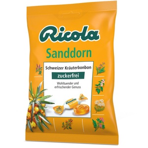 Queisser Pharma GmbH & Co. KG, Queisser Pharma GmbH & Co. KG Ricola® Schweizer Kräuterbonbons Sanddorn ohne Zucker, 